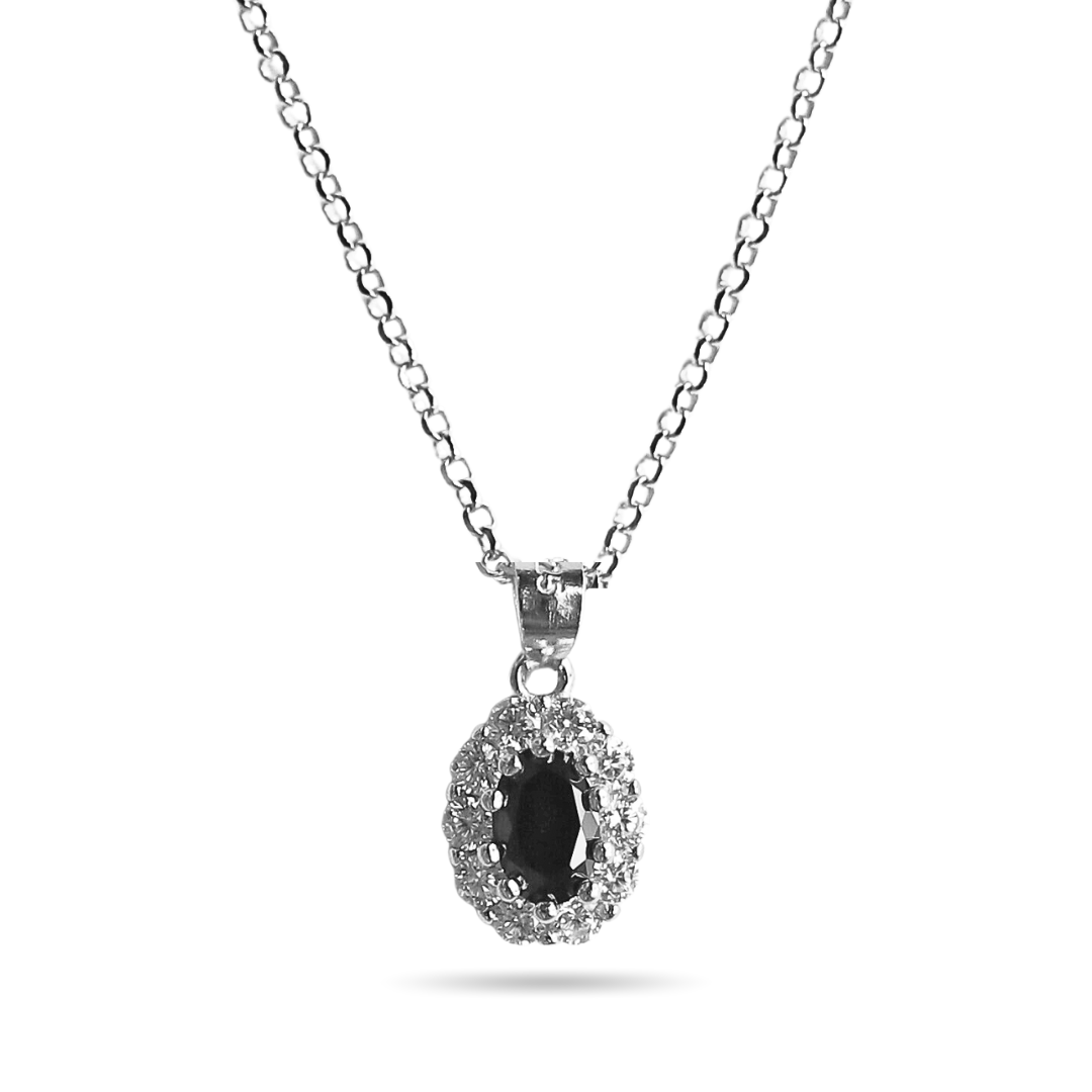 Mini Diana black necklace