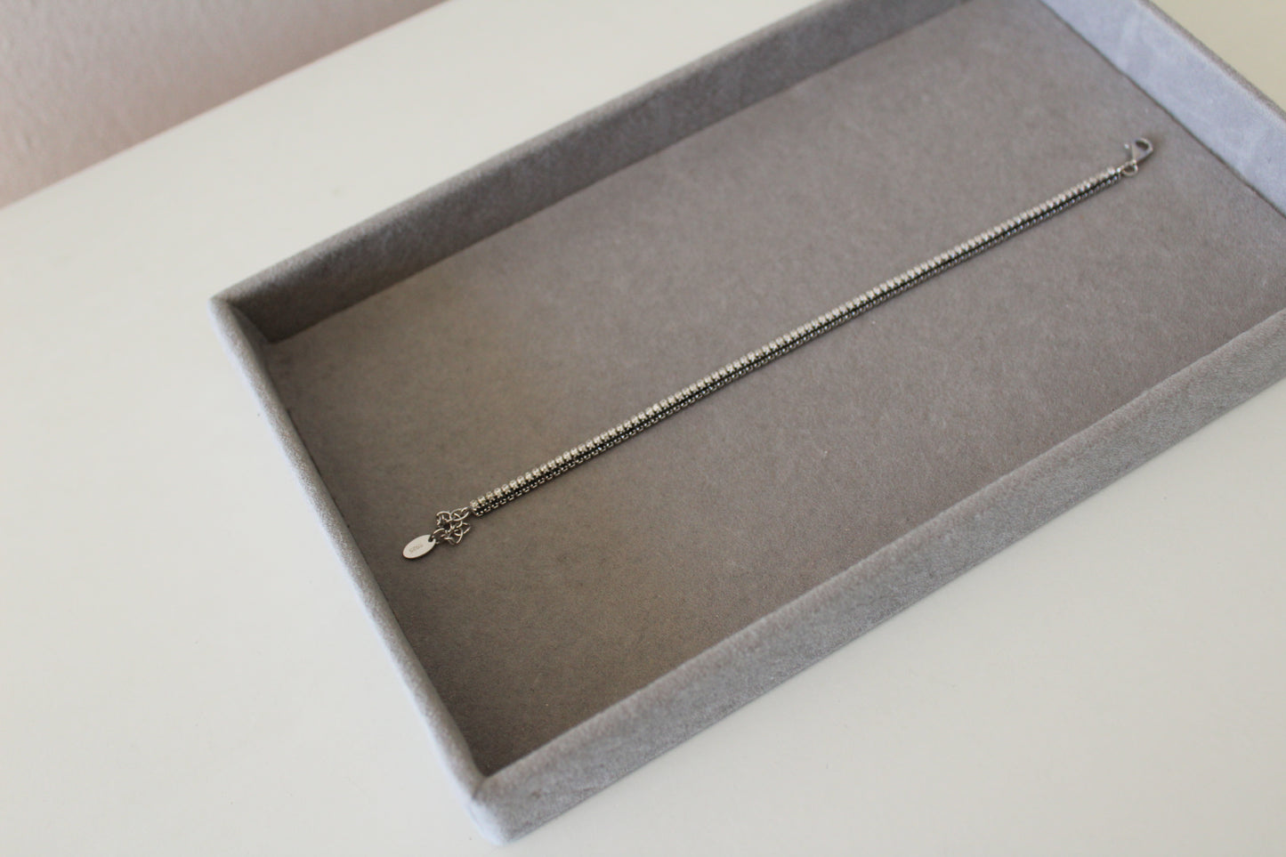 Black And White Tennis Bracelet