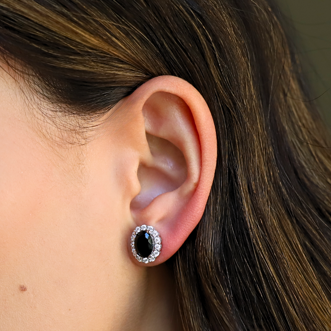 Diana Black Studs