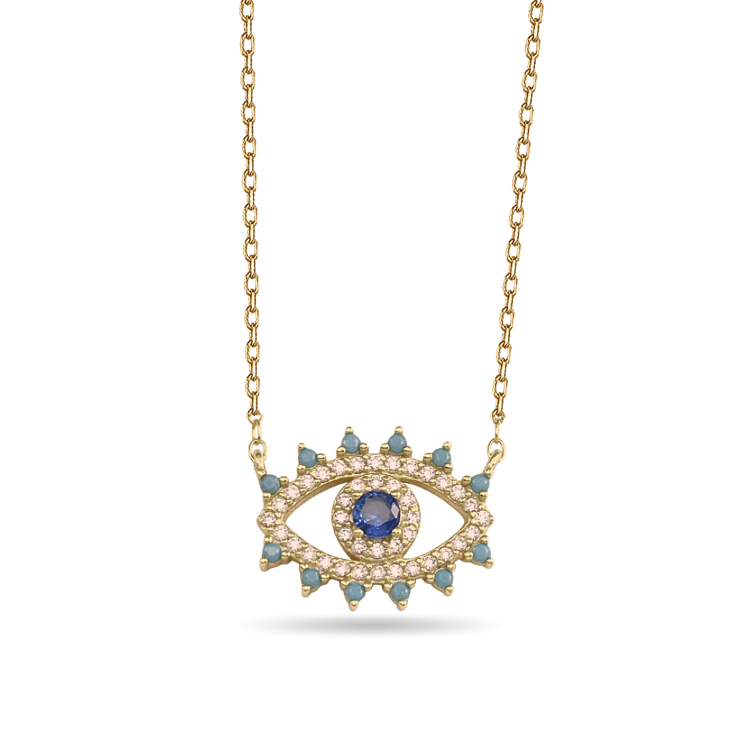 Evil Eye Golden Necklace