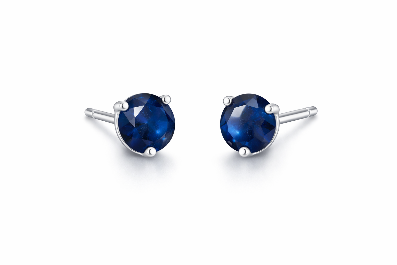 Blue round studs