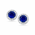 Small blue halo studs