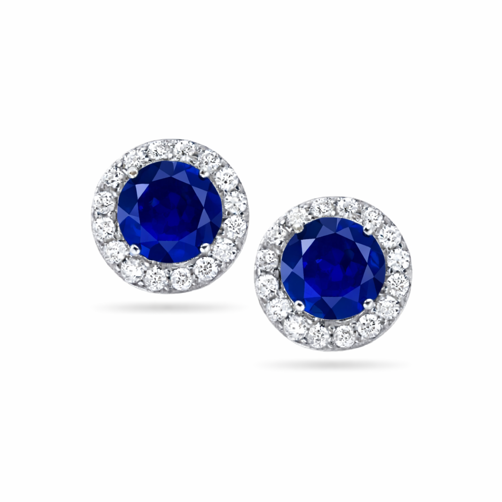 Small blue halo studs