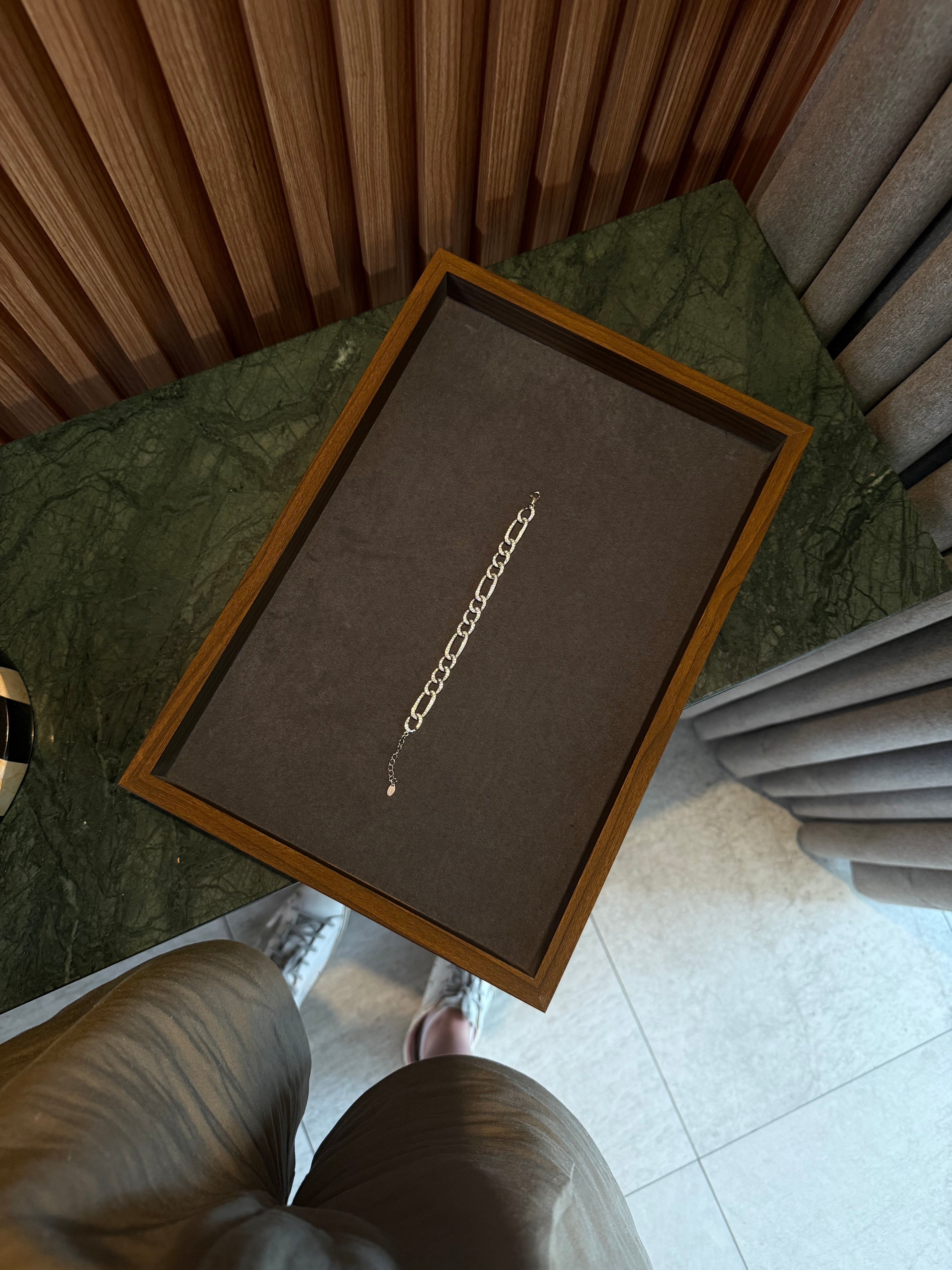 Chain pavé bracelet