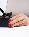 Ceylon Sapphire And Diamond Ring