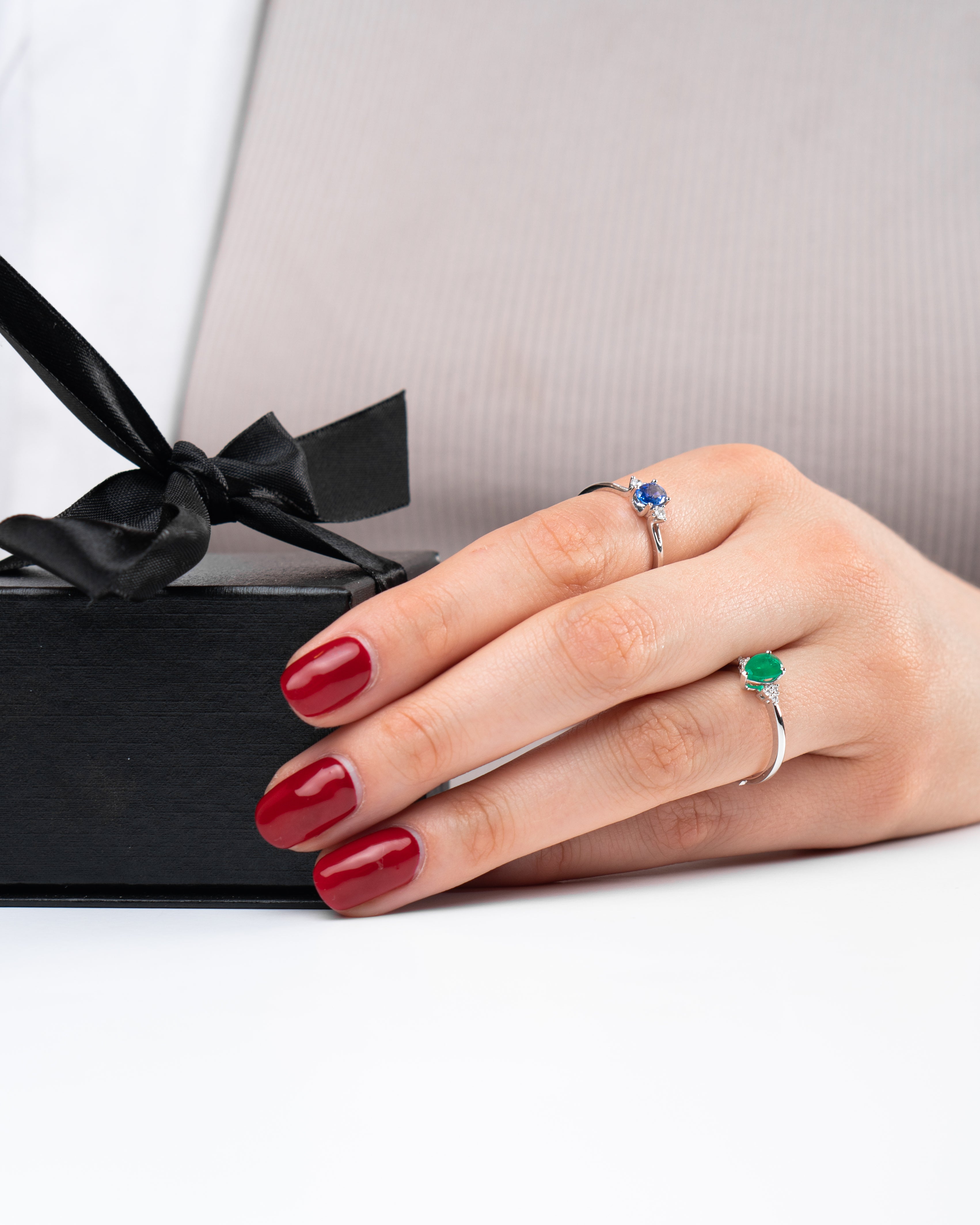 Ceylon Sapphire And Diamond Ring