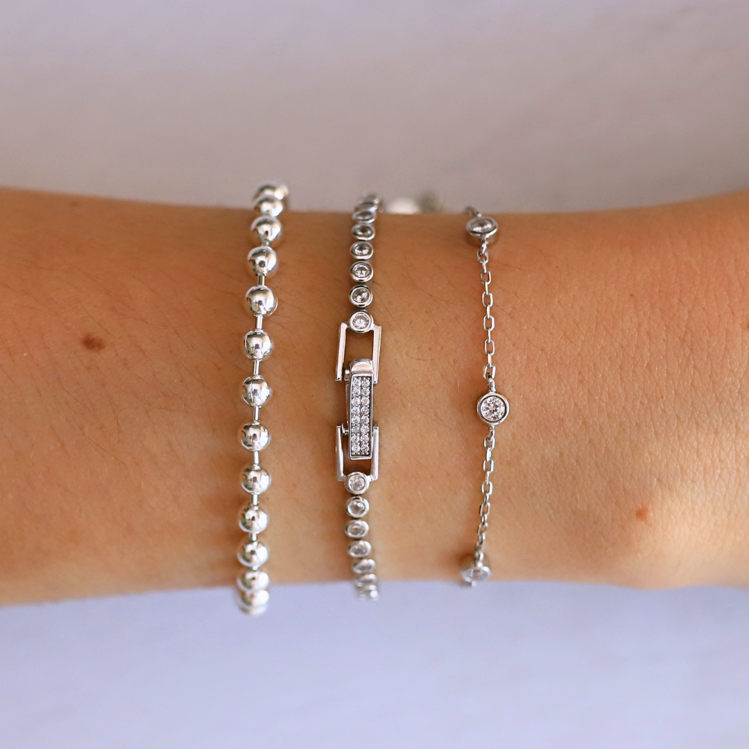 Bezel Tennis Bracelet