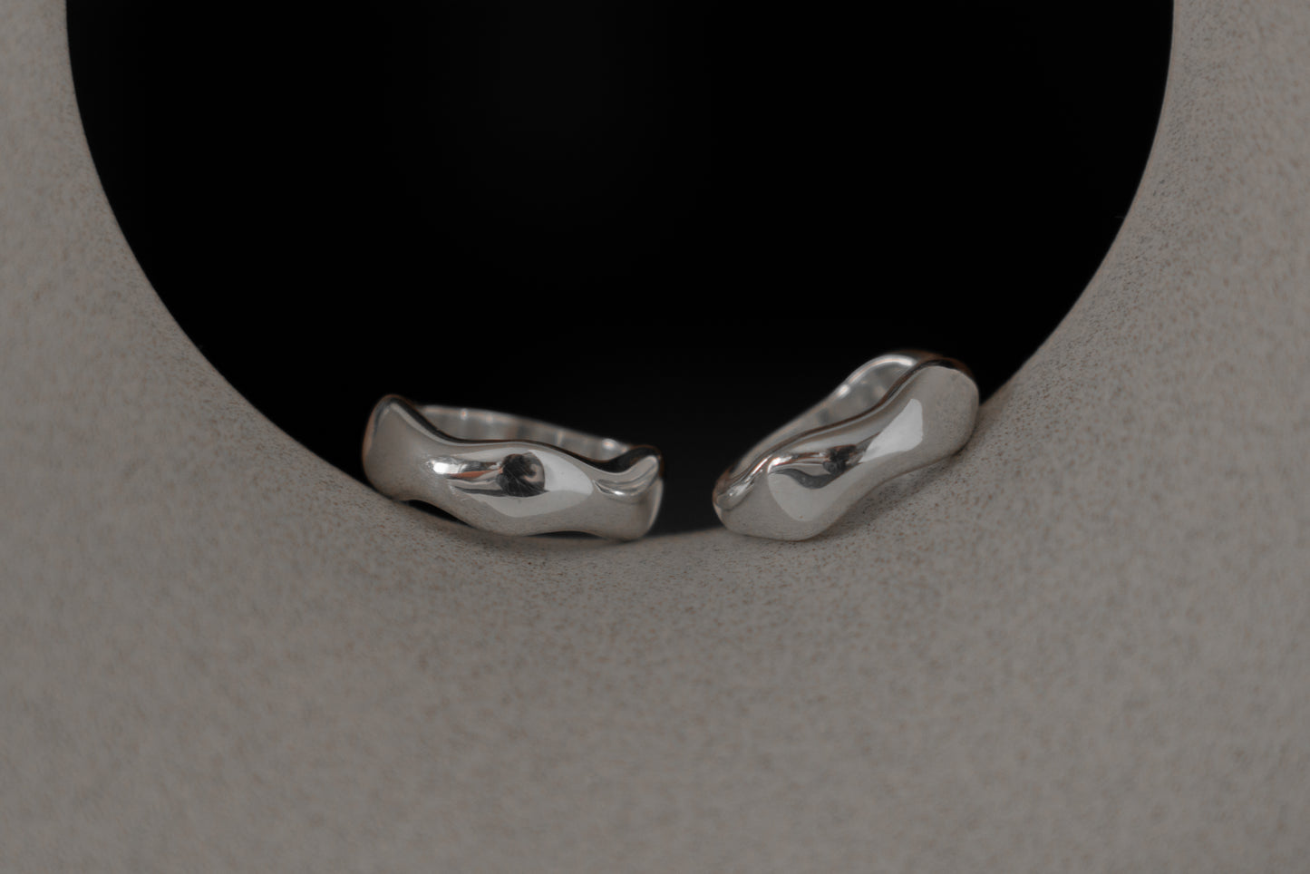 Fusion silver rings