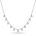 Drop Silver Choker