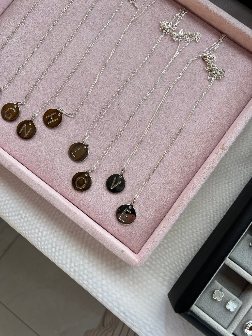 Initial Medal Necklace