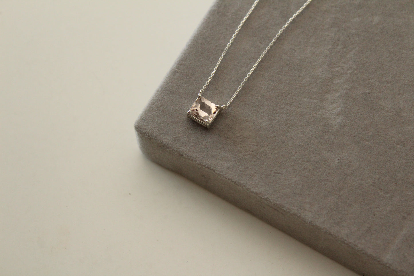 Morganite necklace