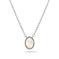 Mother pearl bezel necklace