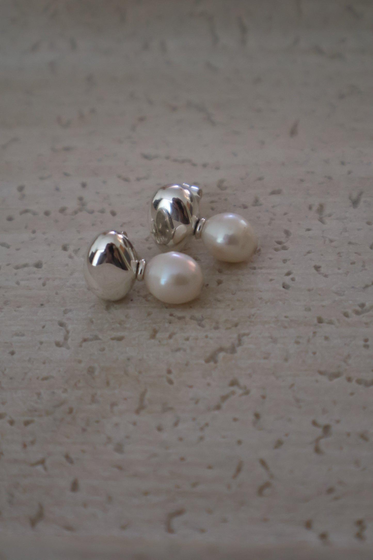 Chunk Pearl Earrings