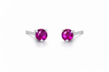 Small magenta round studs