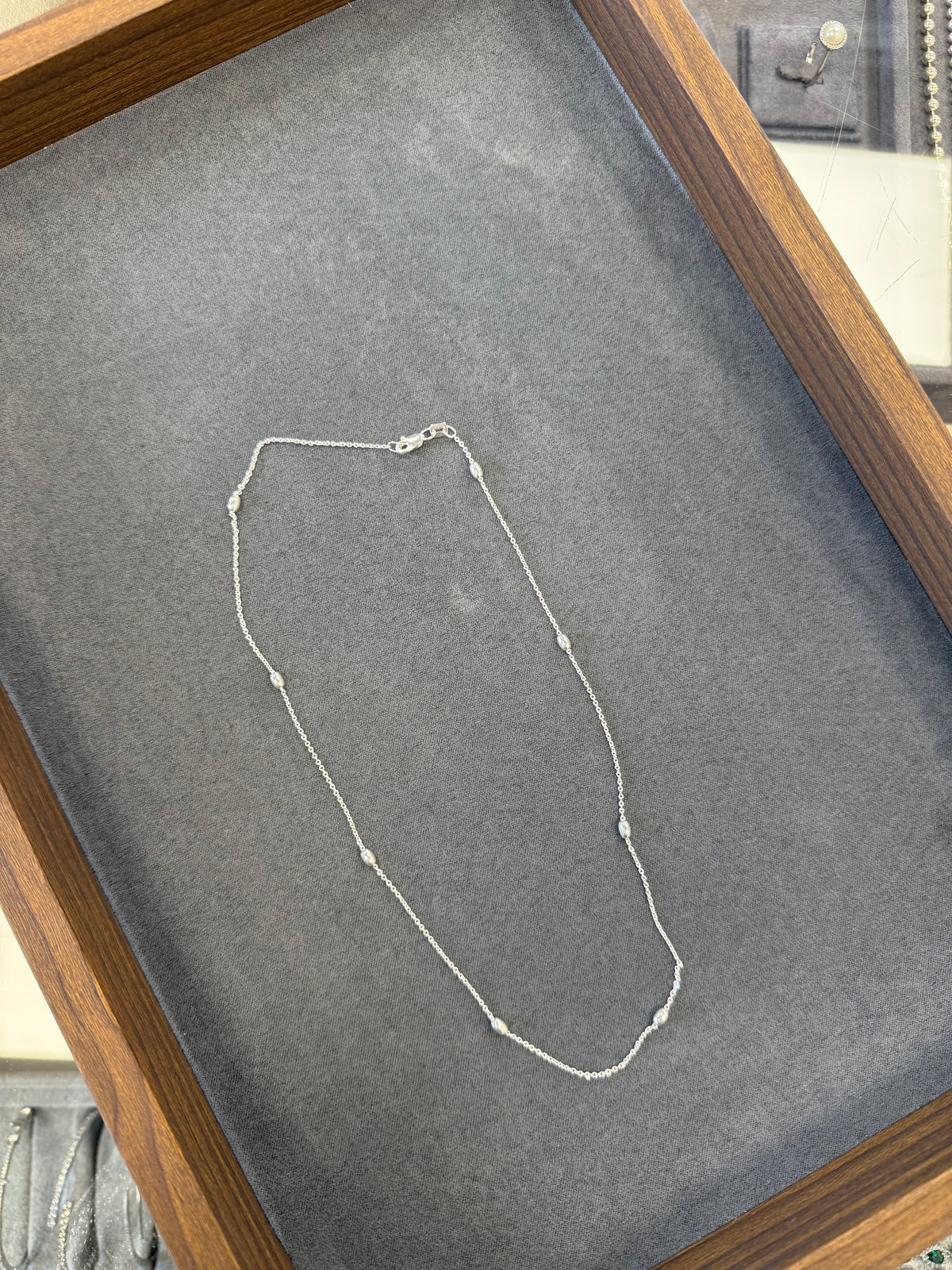 Bean Silver Choker