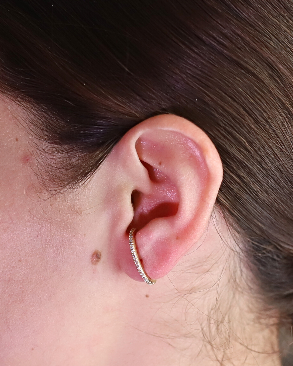 Gold Zirconia Ear Climber