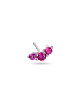 Triple Magenta Piercing