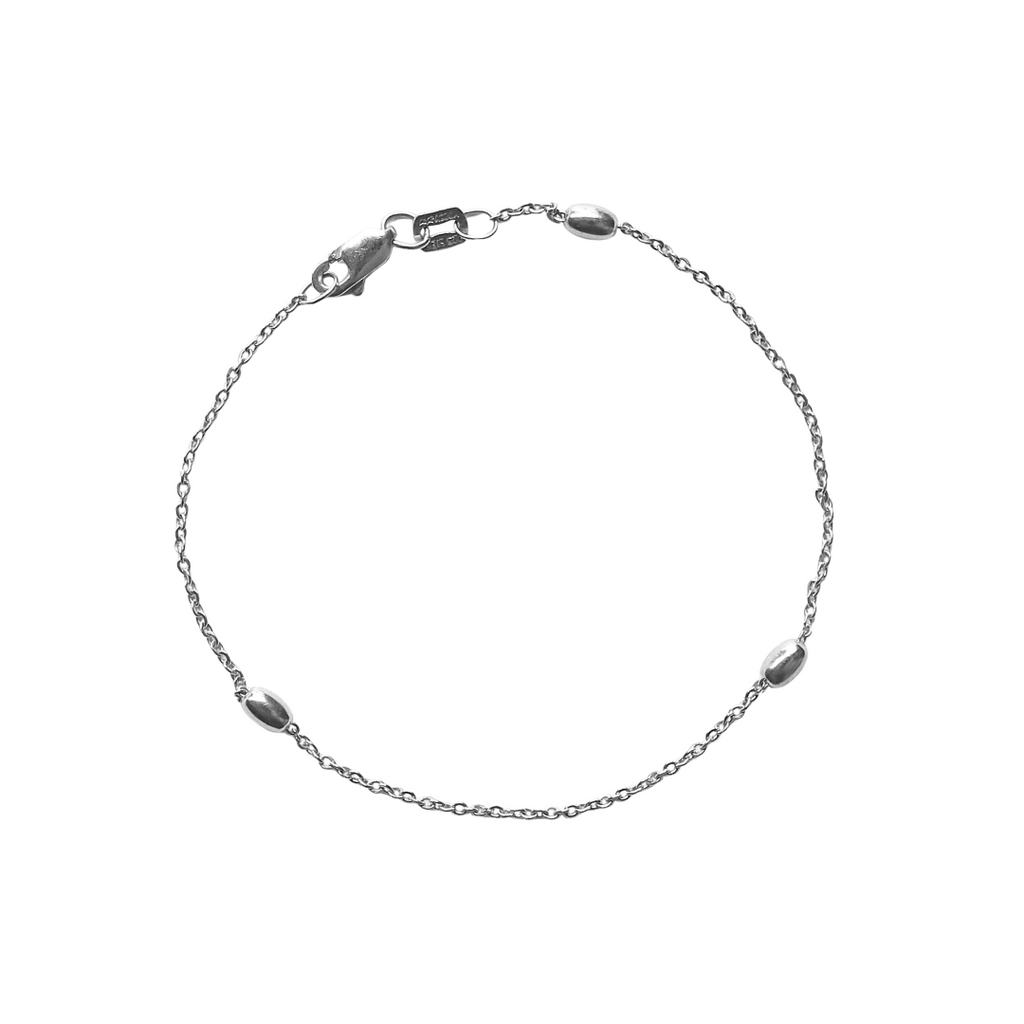 Bean Silver Bracelet