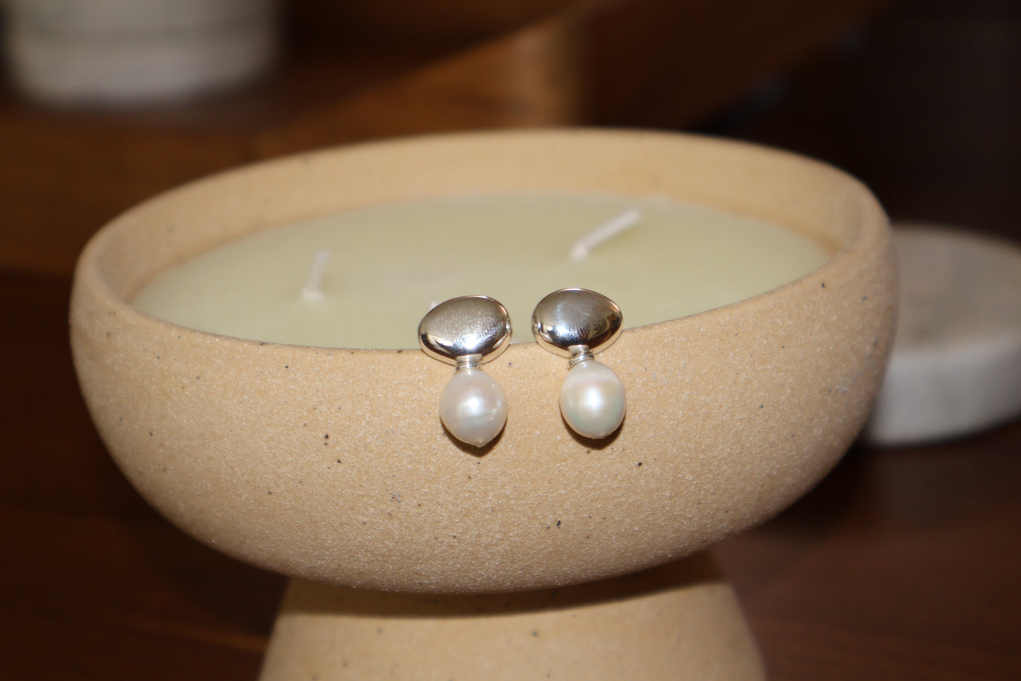 Chunk Pearl Earrings