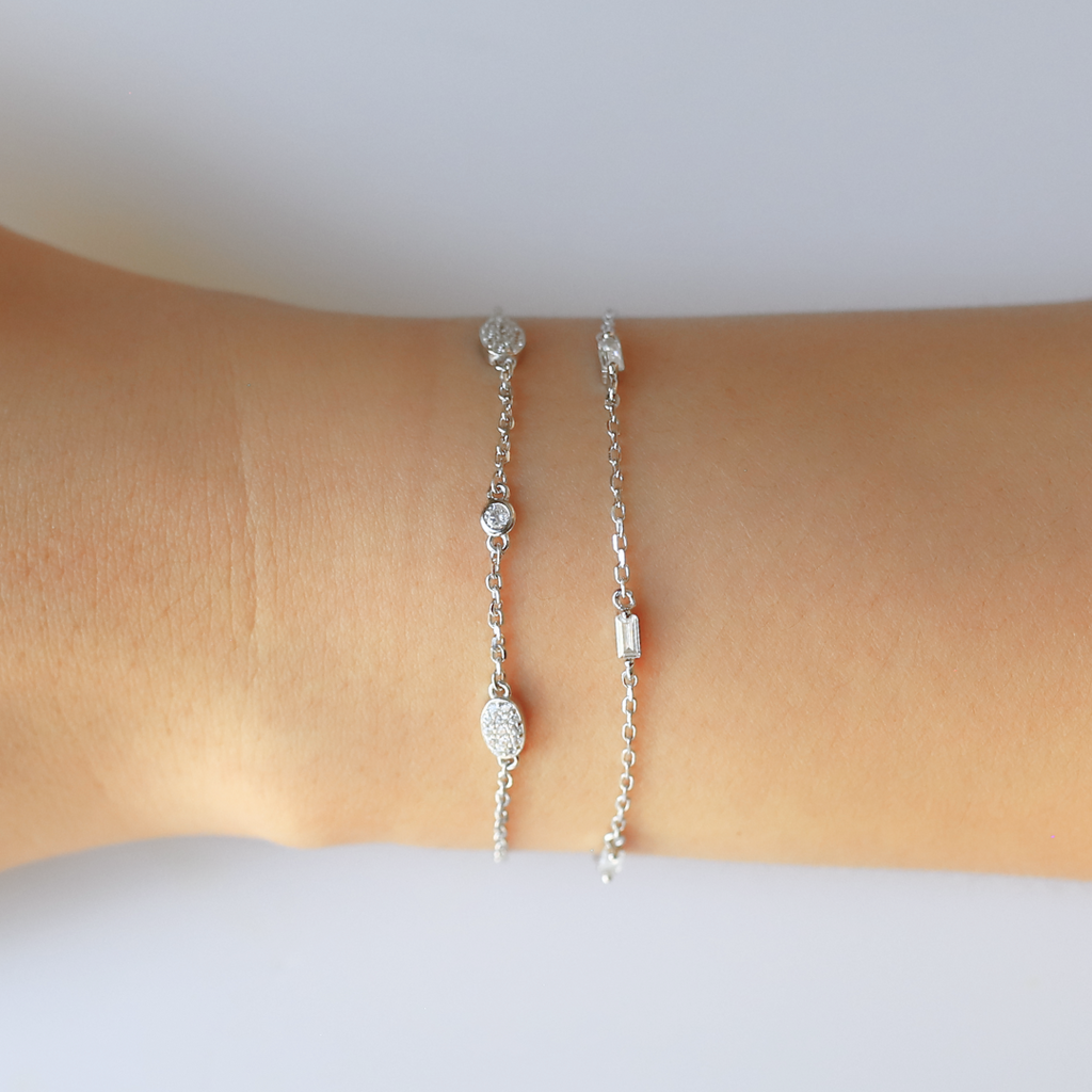 Separate Baguette Bracelet