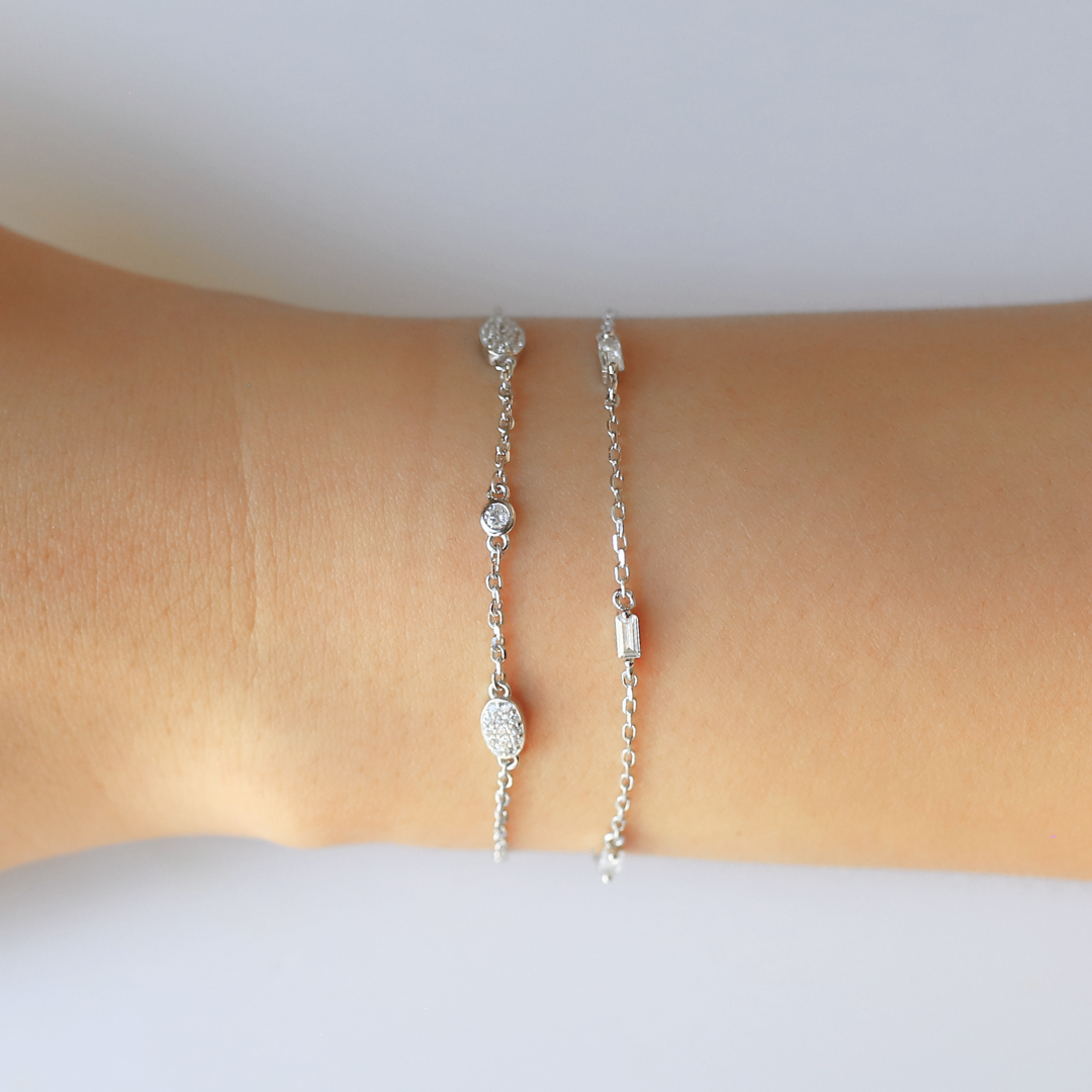 Separate Baguette Bracelet