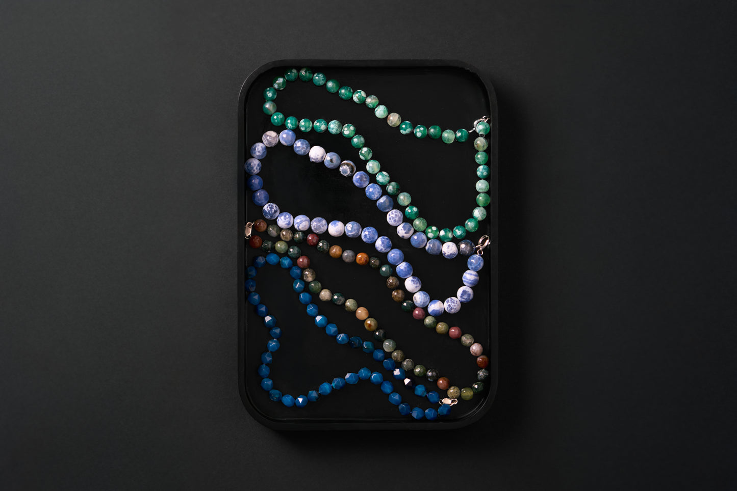 Green mossy ágatha choker