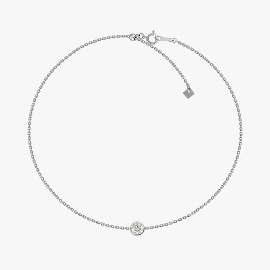 Diamond bezel bracelet