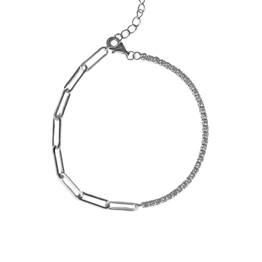 Paperclip Tennis Bracelet