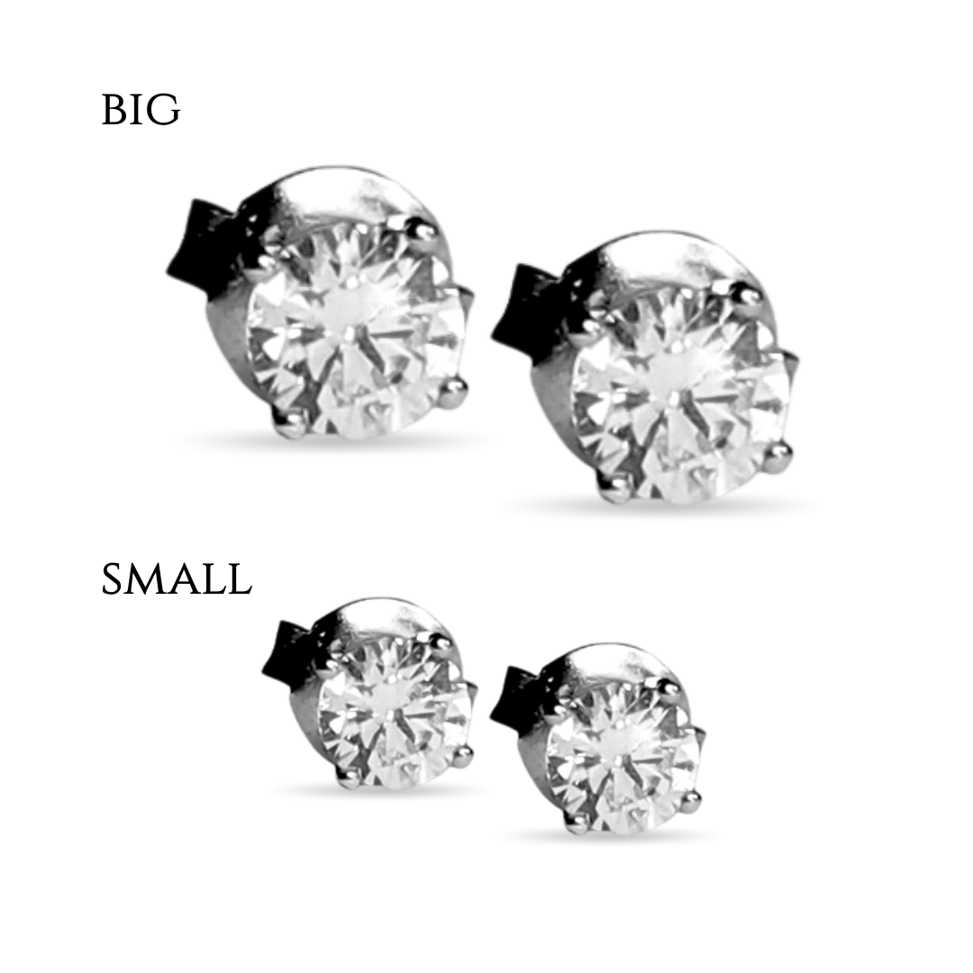 Small Solitaire Studs