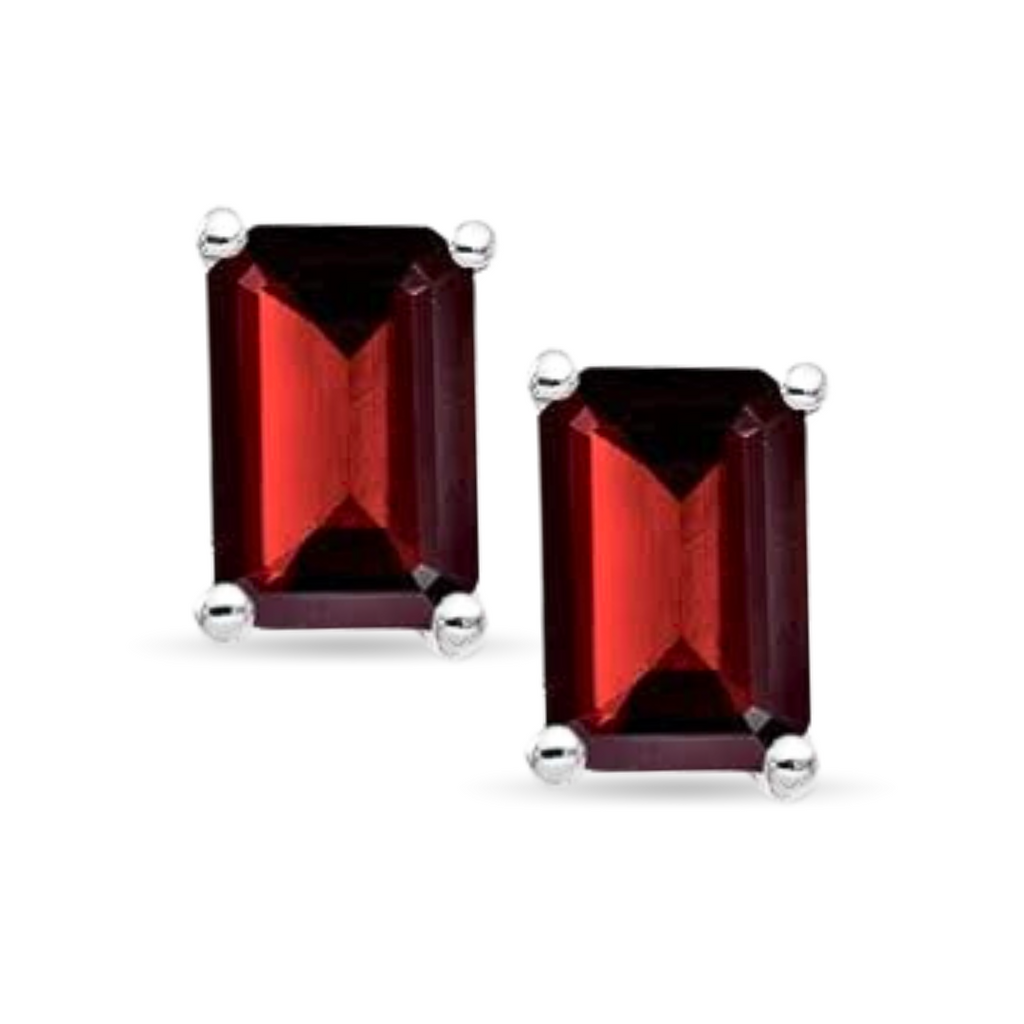 Garnet Studs