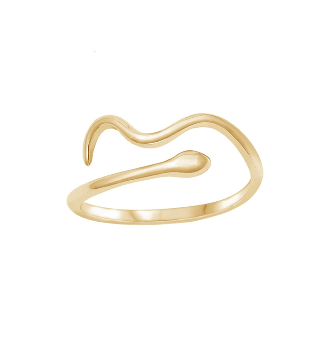 Snake golden ring