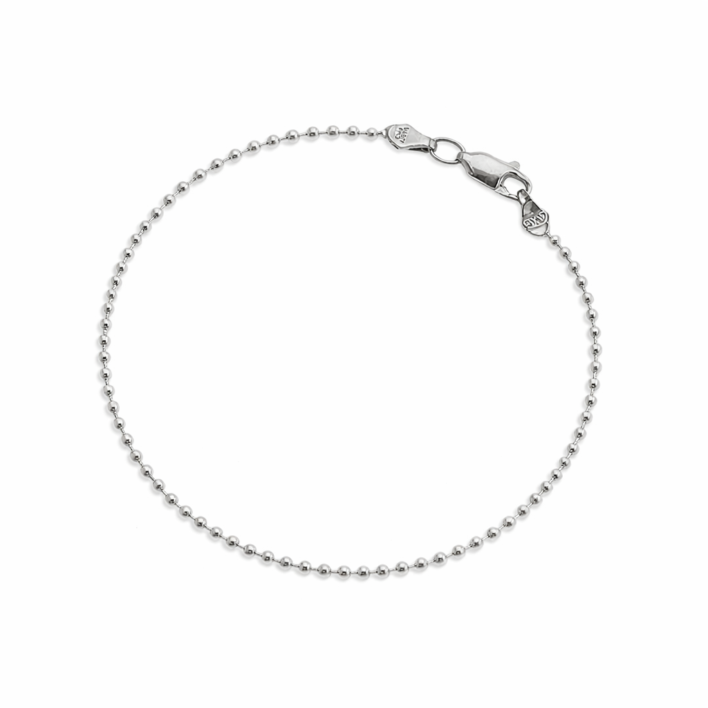 Small bubble silver bracelet