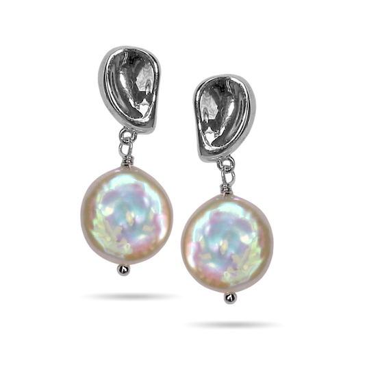 Echo chunky pearl earring