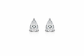 Pear solitaire studs