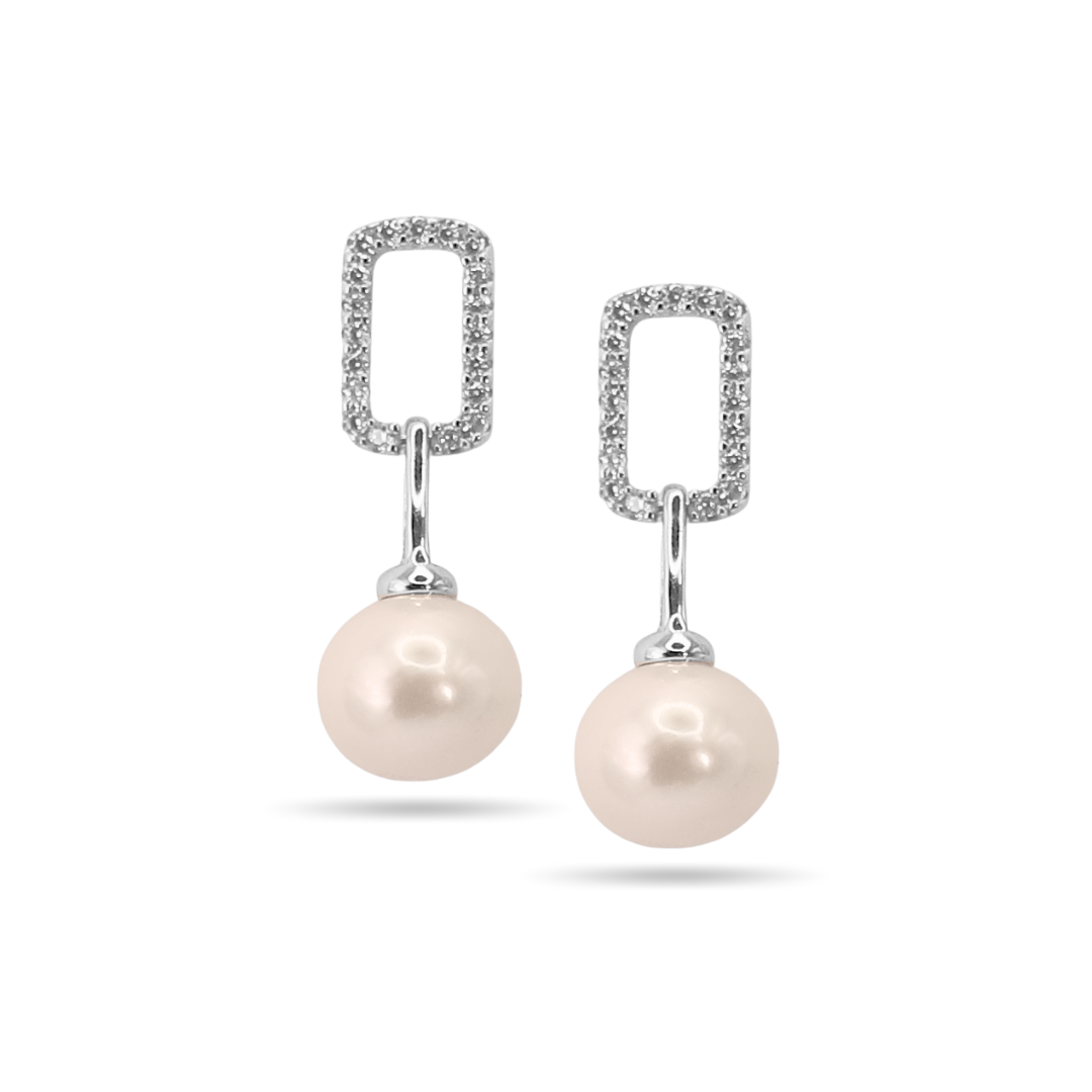 Link Pearl Earrings