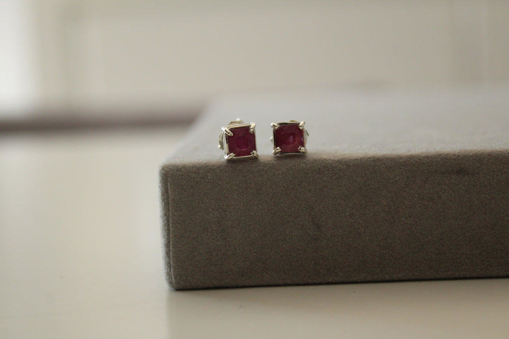Ruby studs