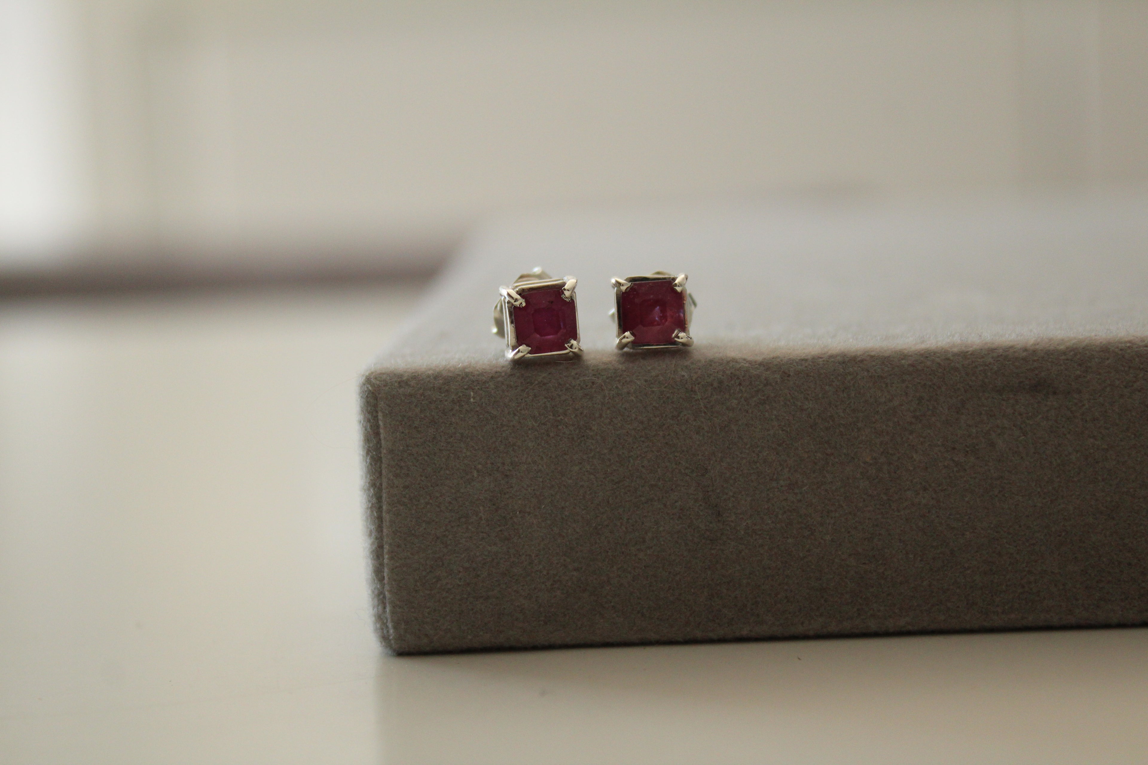 Ruby studs
