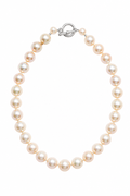 Pink chunky pearl choker