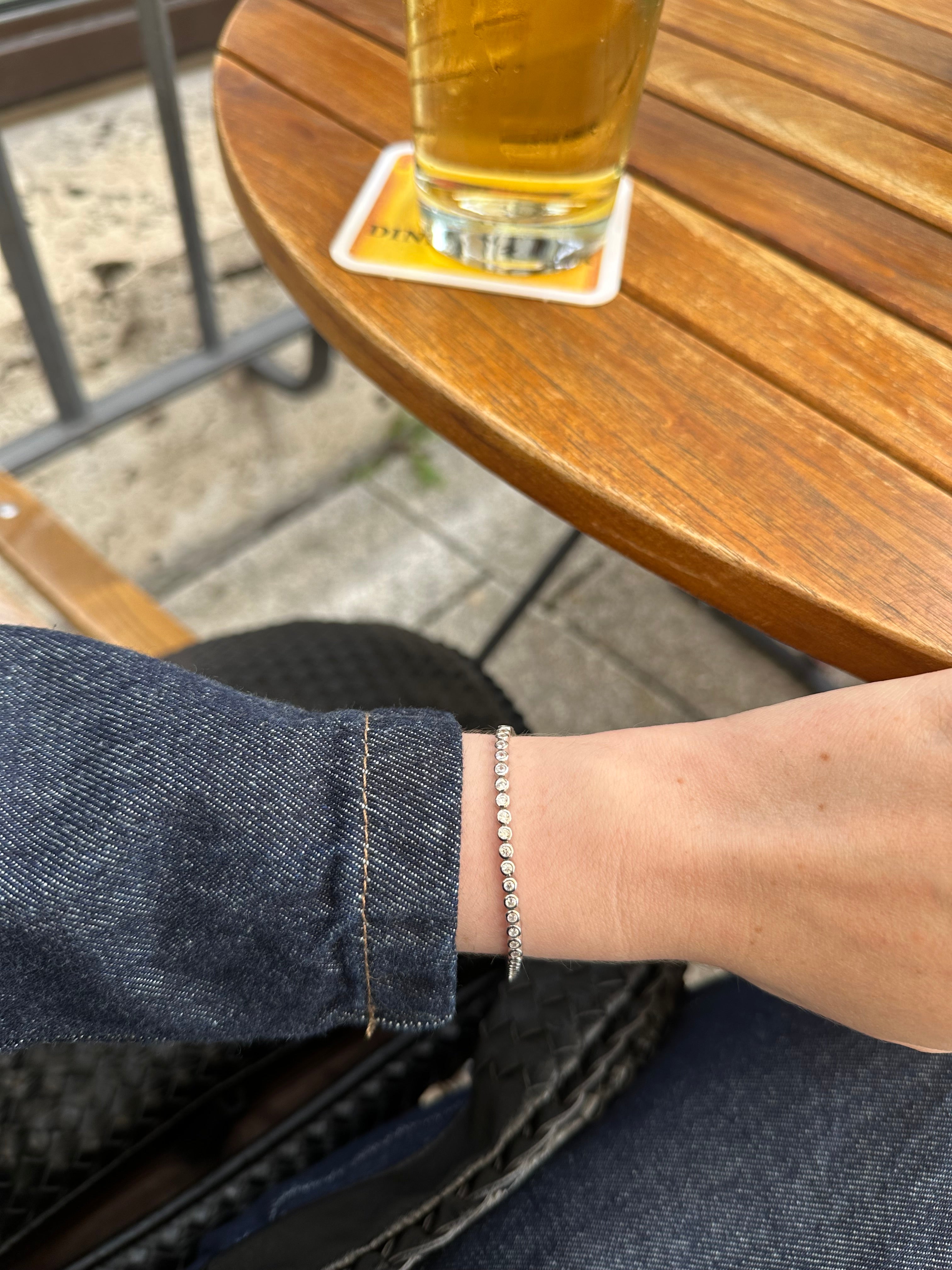 Bezel Tennis Bracelet