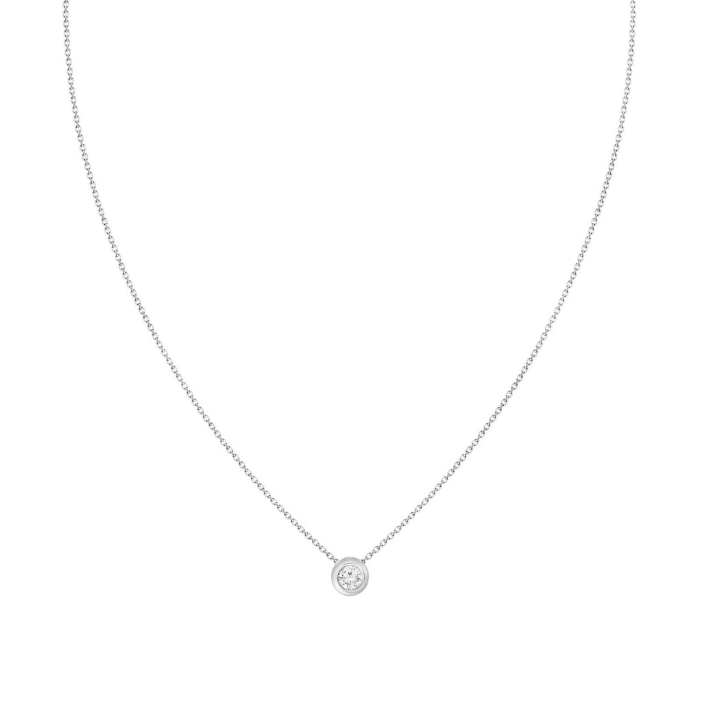 Diamond Bezel Necklace