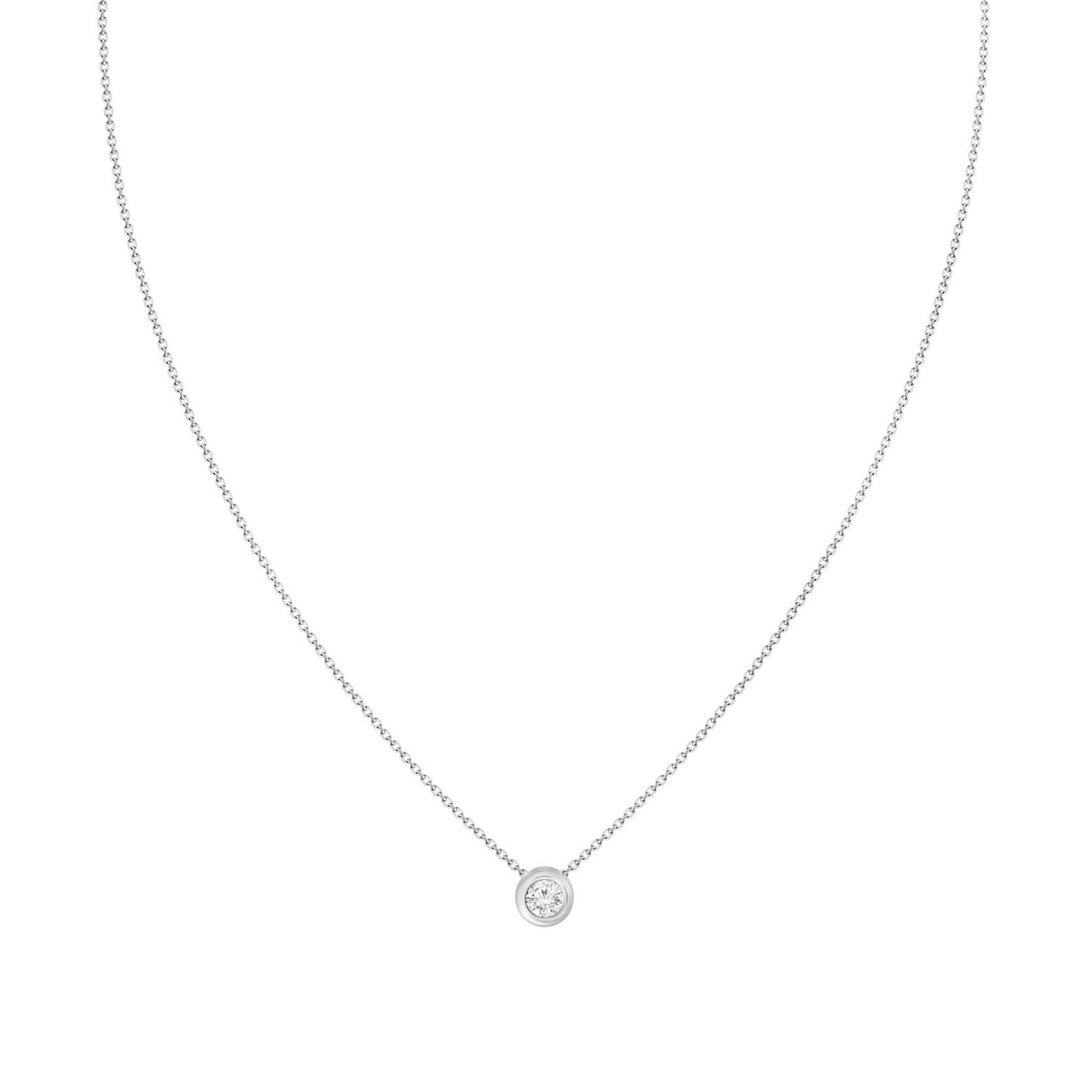 Diamond Bezel Necklace