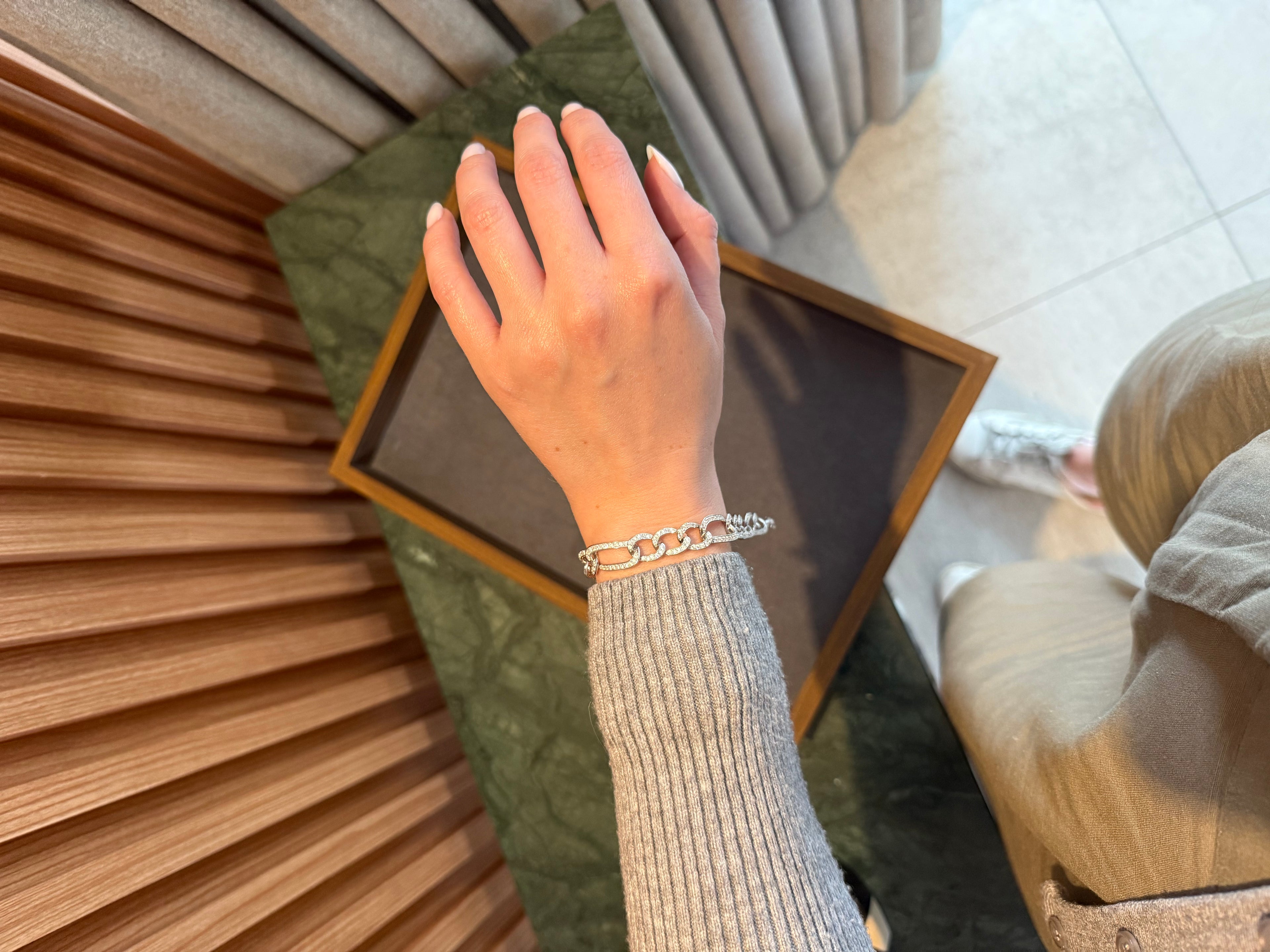 Chain pavé bracelet