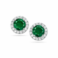 Small green halo studs