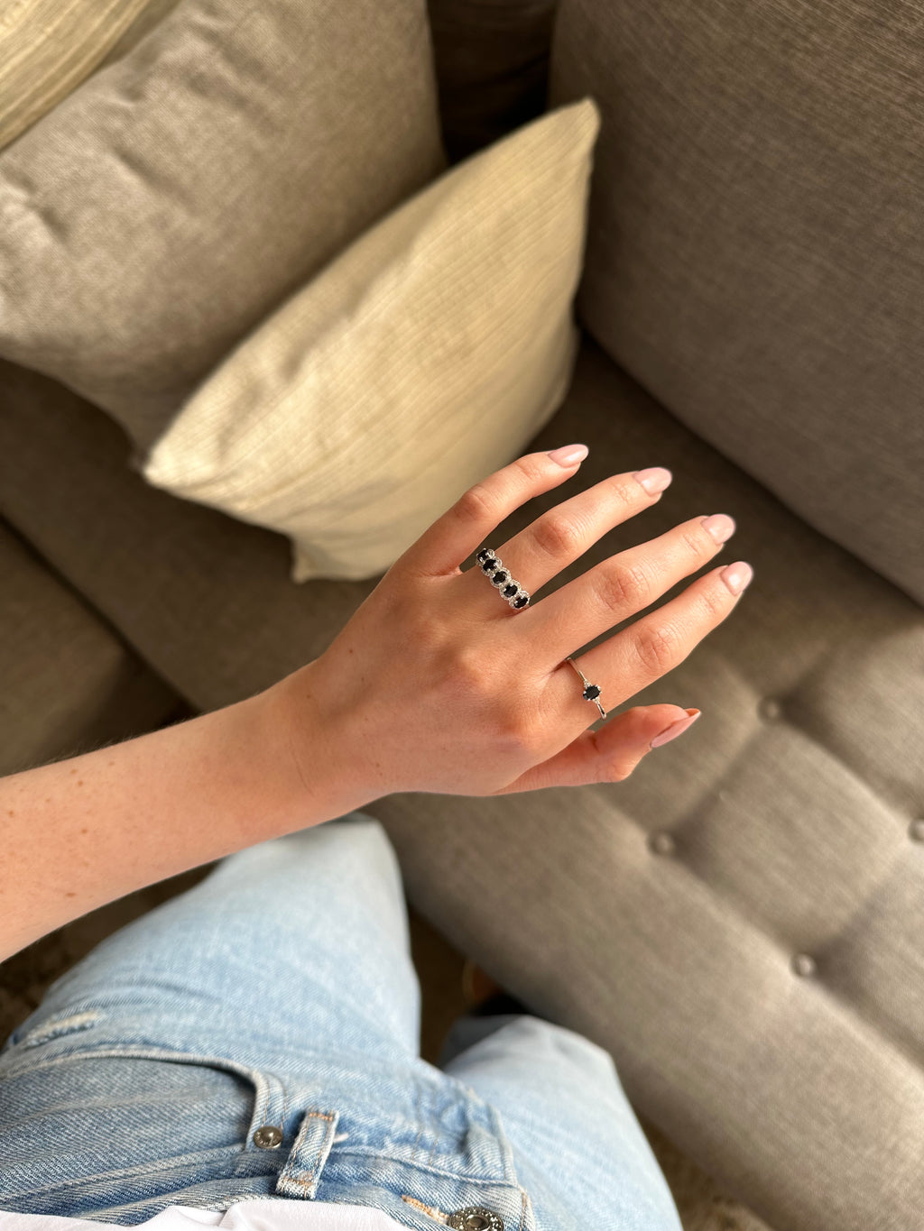 Sapphire And Diamond Ring