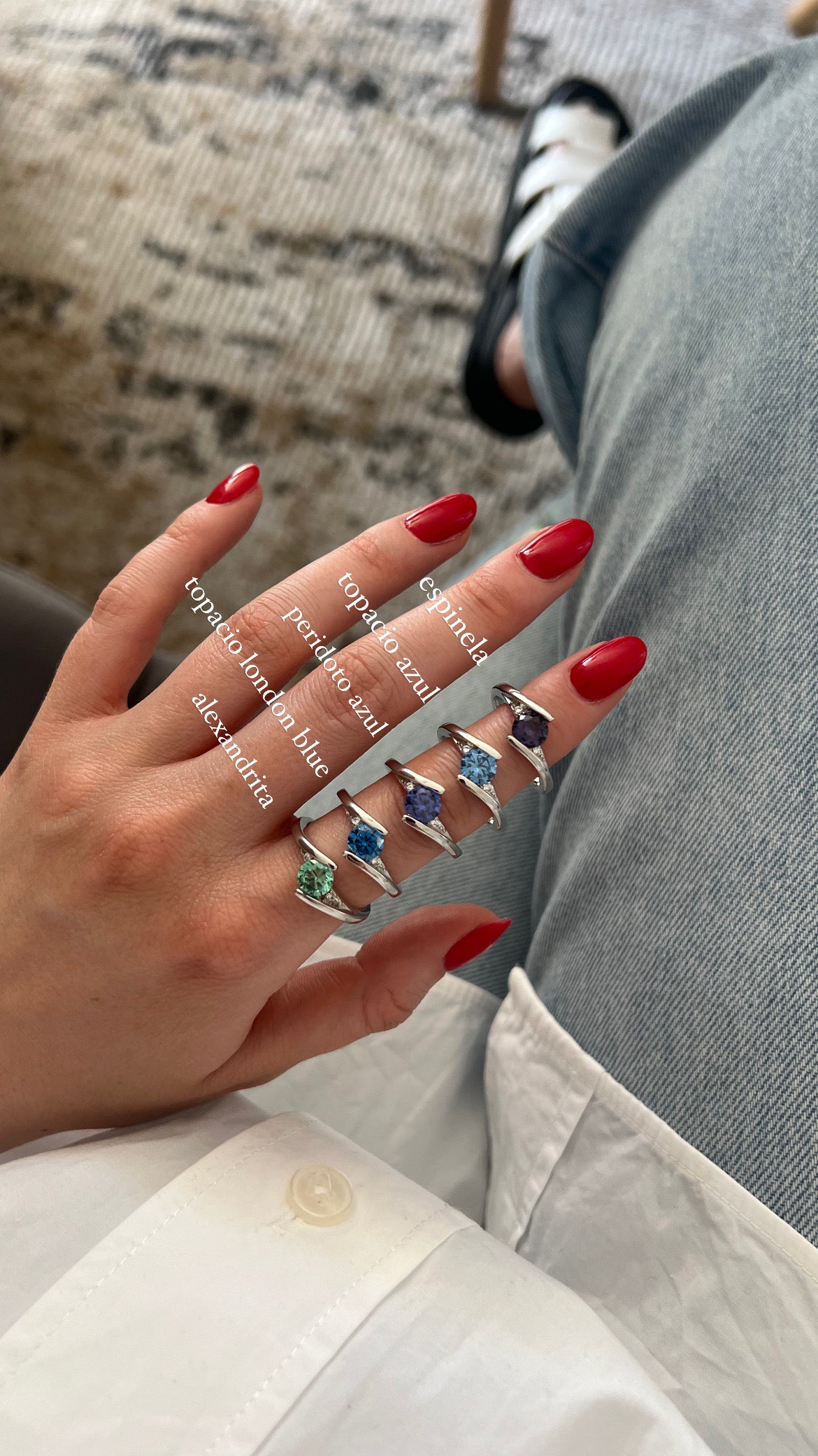 Gemstone rings