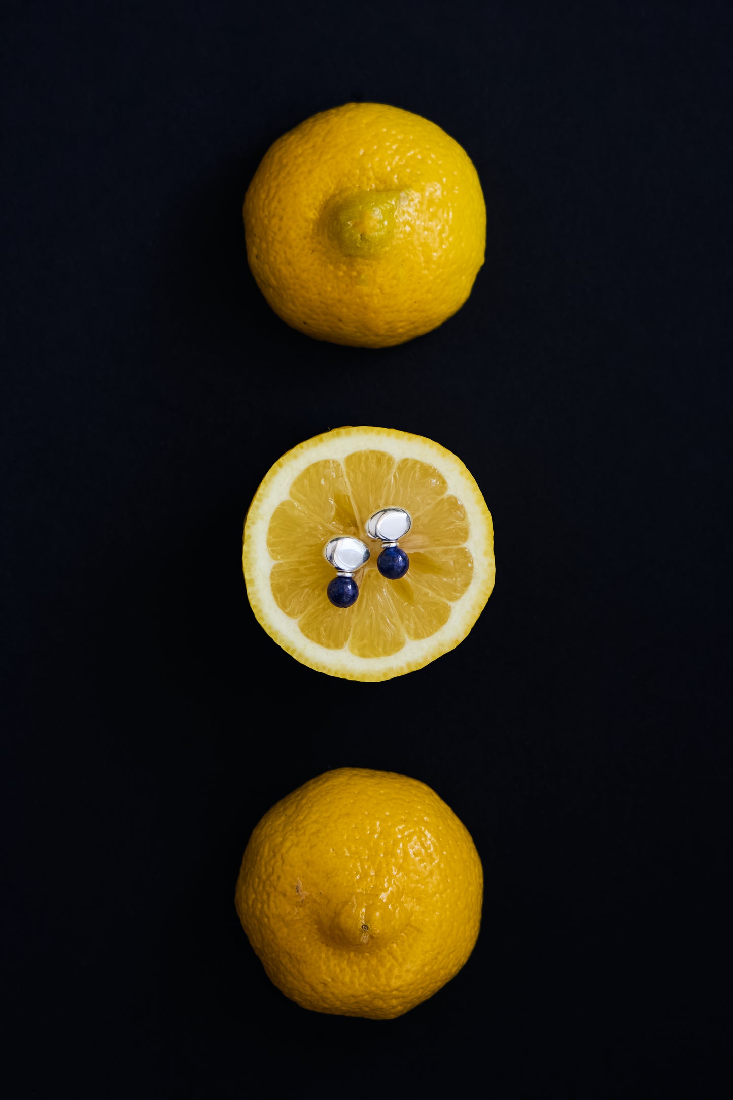 Lapislázuli Chunk Earrings