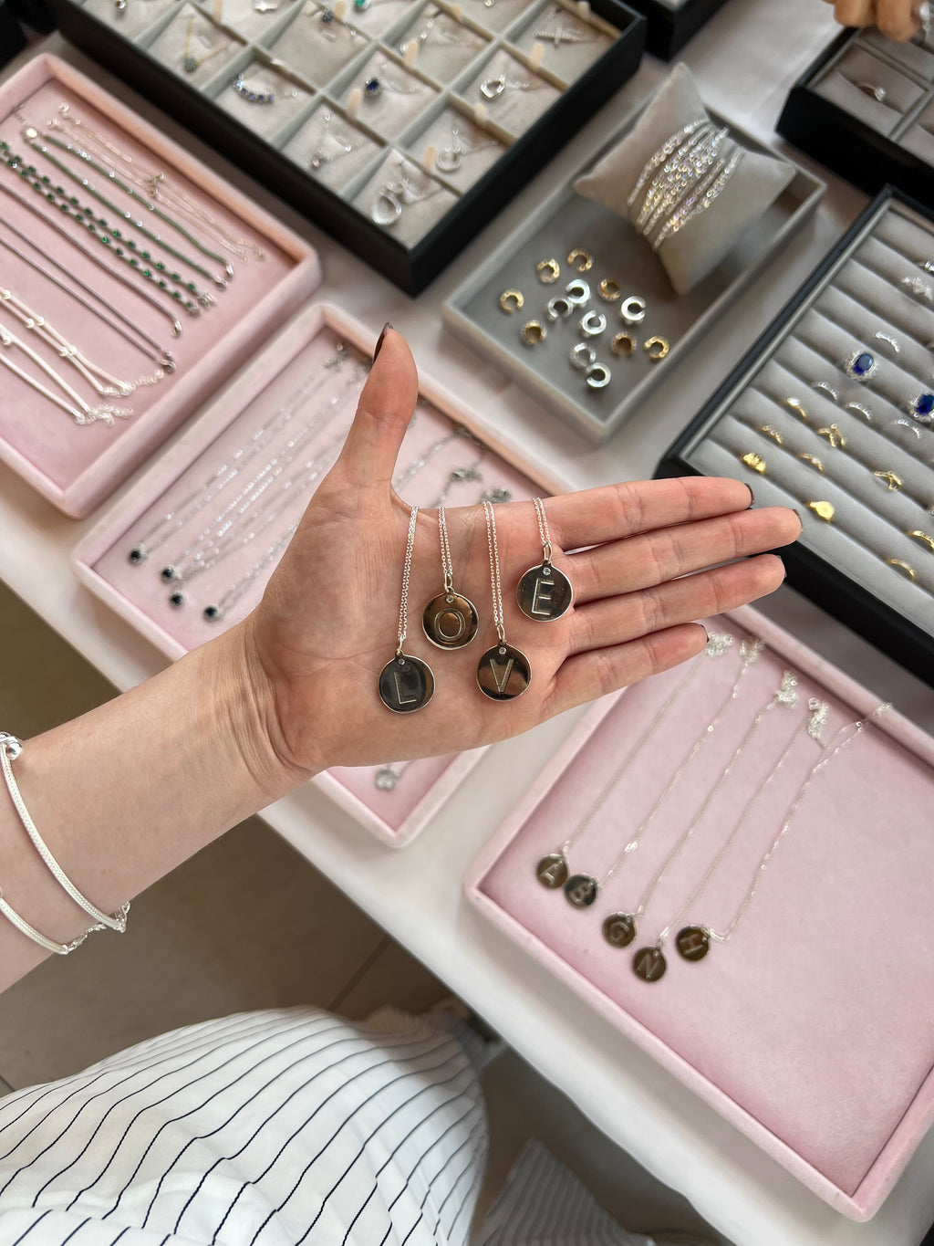 Initial Medal Necklace