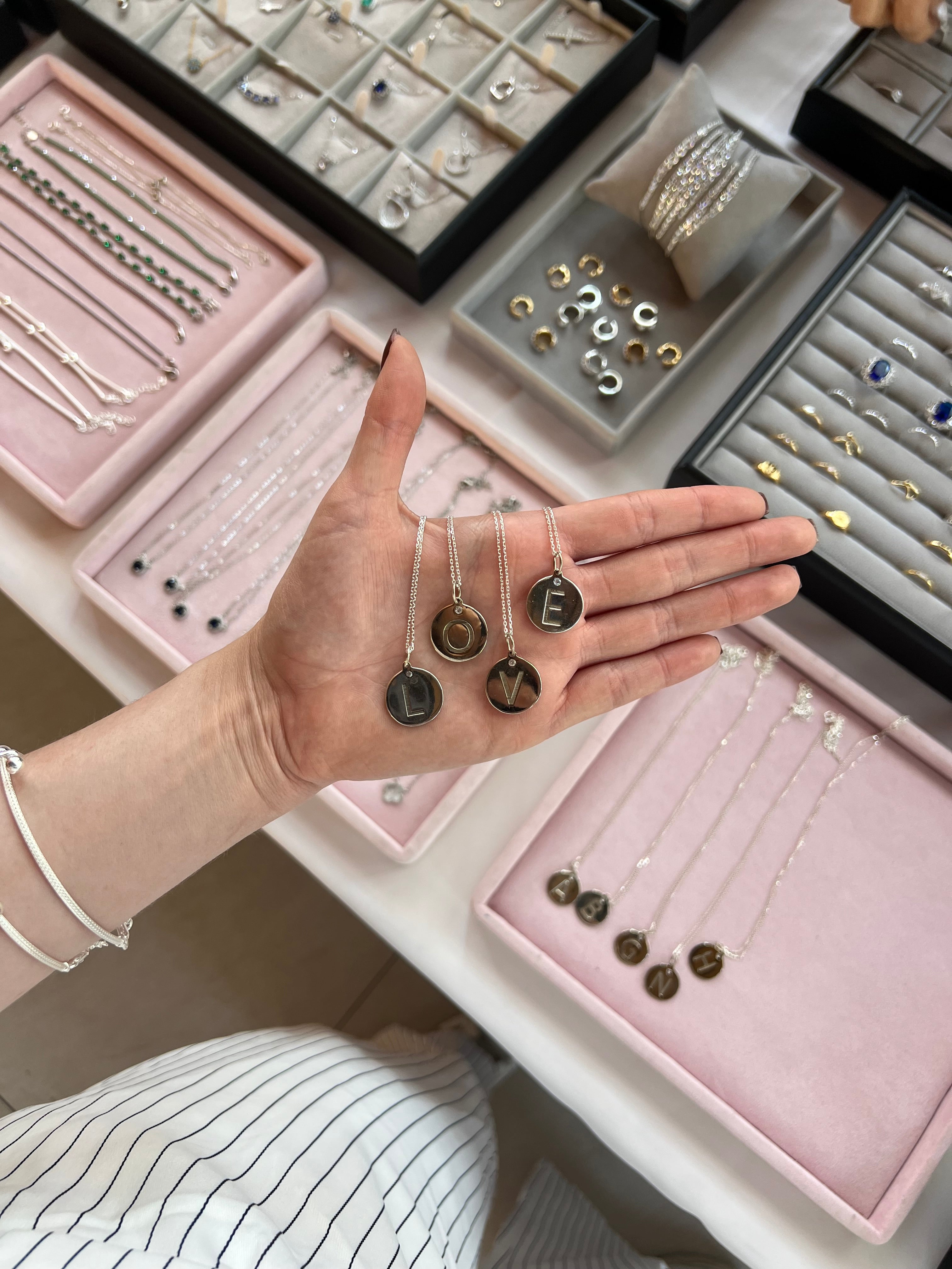 Initial Medal Necklace