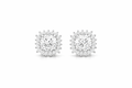 Cushion spike halo studs