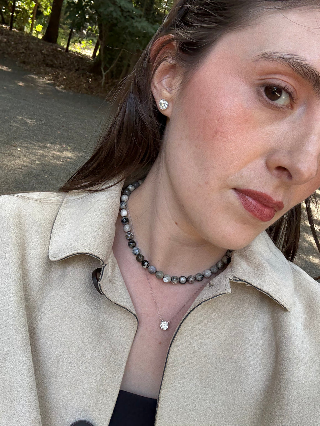 Ying yang agatha choker